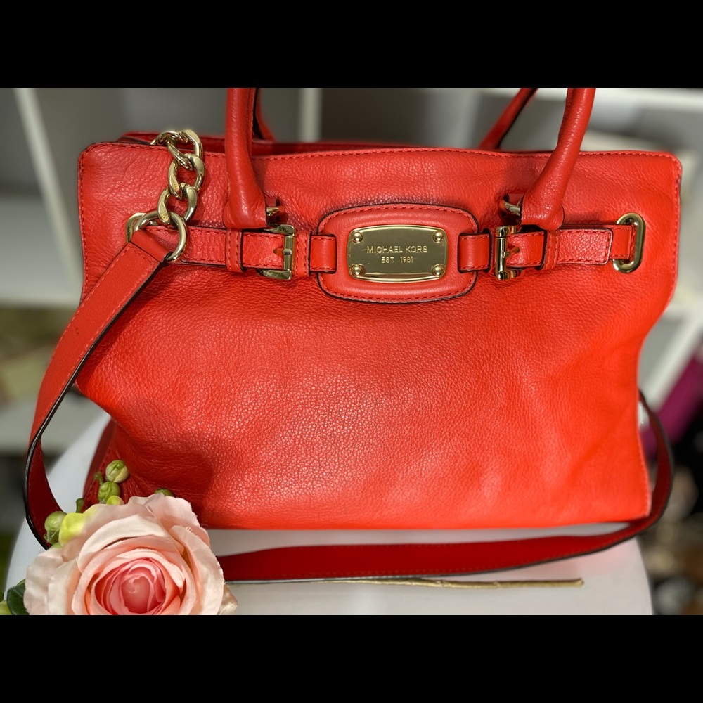 Preloved Michael Kors Hamilton Mandarin Handbag - Picture 3 of 11